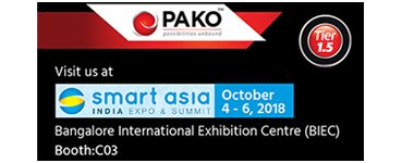 PAKO participates in Smart Asia India 2018